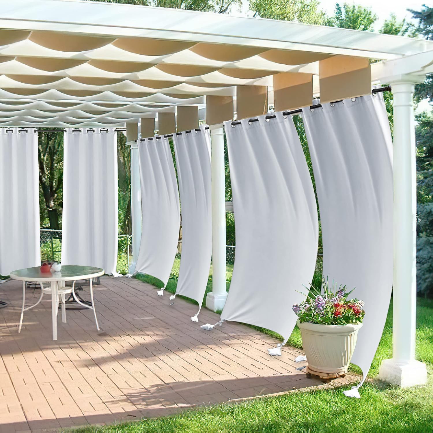 Thumbnail 4 de RYB HOME Outdoor Curtains, 52 x 84