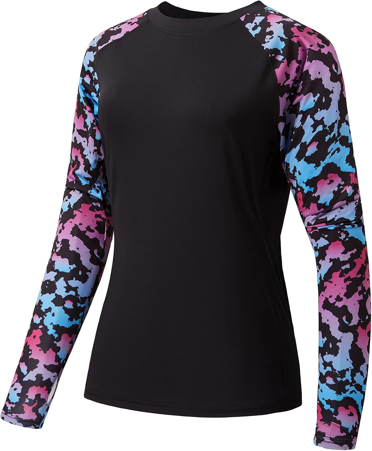 Detalle de Bassdash Damen Rash Guard mit UPF 50+ Sonnenschutz – Langarm-Shirt für Angeln, Wandern & Outdoor