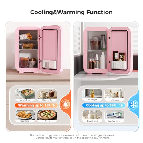 Thumbnail 1 de YASHE Mini Fridge 6 Litre / 8 Can Portable Thermoelectric Cooler (Pink)