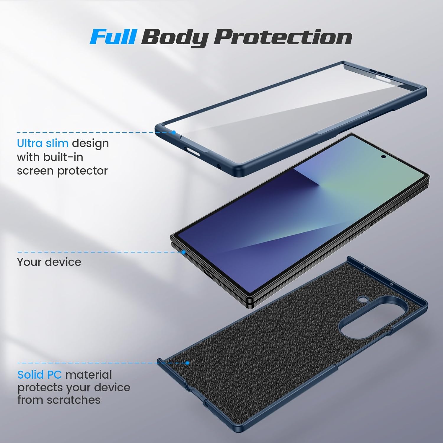 Detalle de Doeshine Z Fold 7 case Ultra Slim