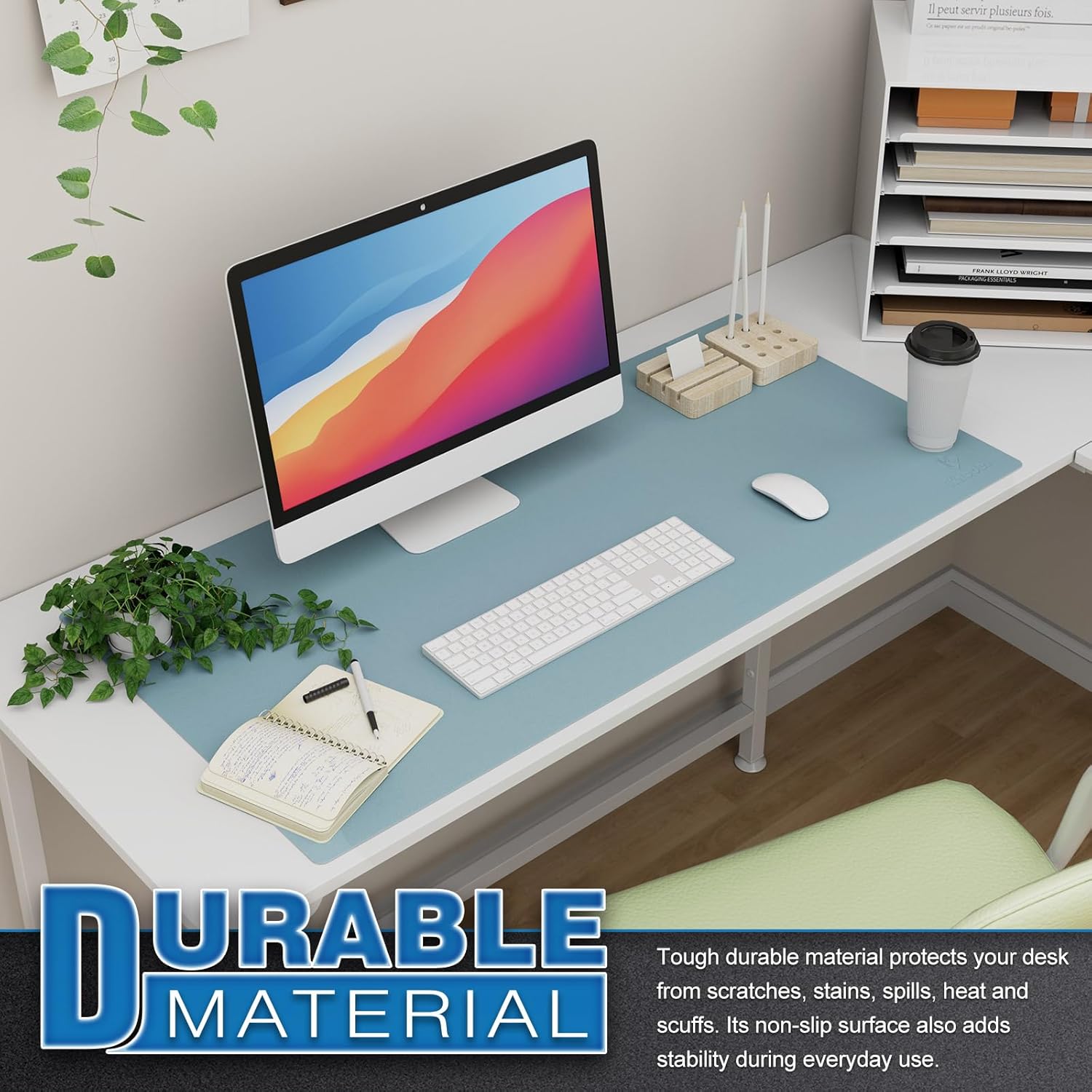 Thumbnail 4 de K KNODEL Büromatte: doppelseitig 90 x 43 cm – Schutz, Komfort und Ordnung für Büro und Zuhause