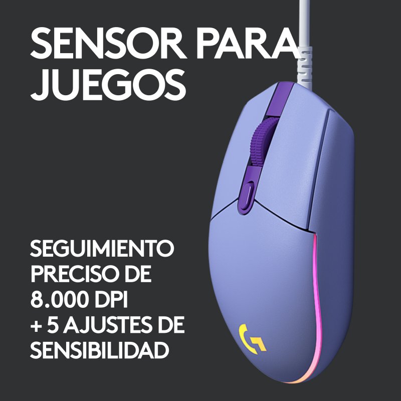 Thumbnail 1 de Logitech G203 Lightsync 2nd Gen ratón gaming 8000DPI 🖱️