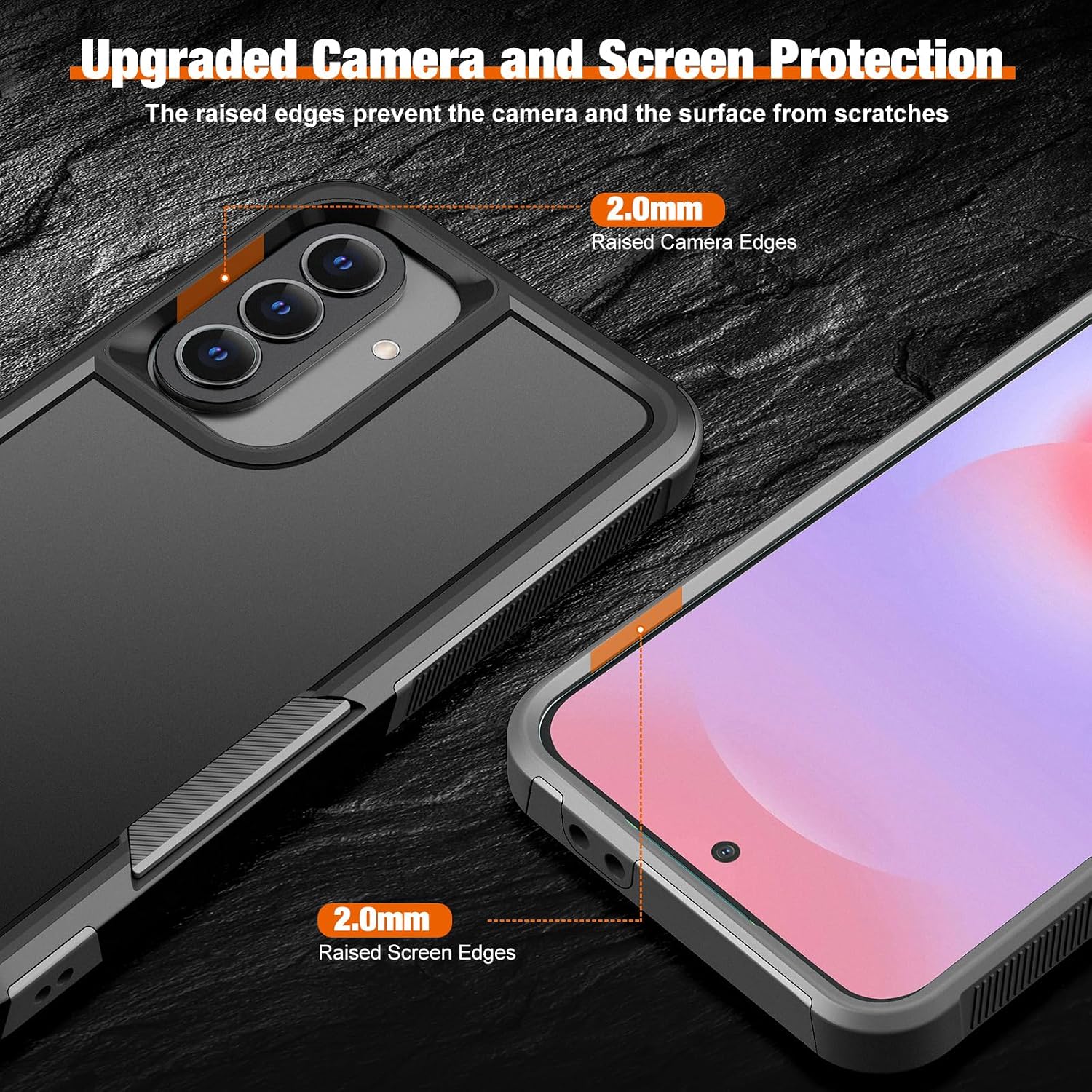 Thumbnail 3 de UITUIM Phone Case for Samsung Galaxy A37 5G: Dual‑Layer Military Grade Protection with Glass Screen Protector