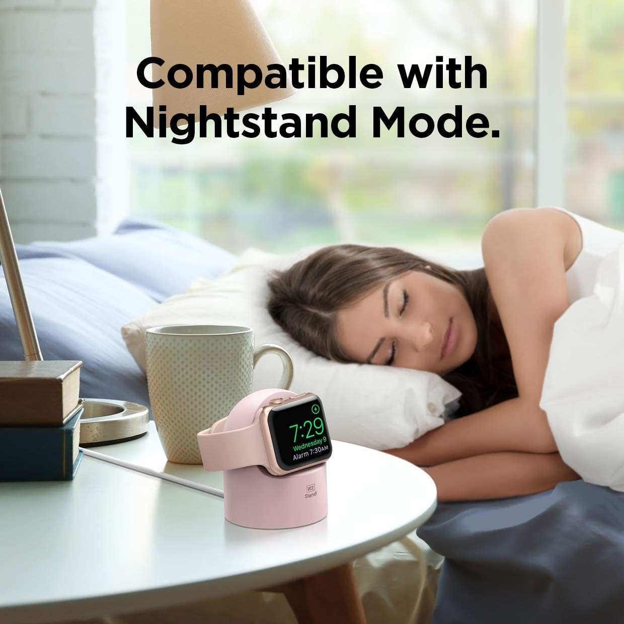 Thumbnail 1 de elago W2 Charger Stand for Apple Watch (Nightstand Mode) – Lovely Pink (Cable not included)