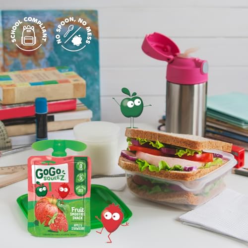 Thumbnail 4 de GoGo squeeZ Apple Strawberry 20x90g: 100% Fruit Pouches for Kids