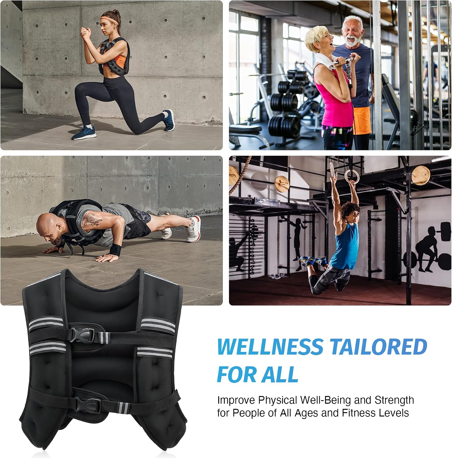 Thumbnail 6 de ZELUS Weighted Vest 20 lb for Training 🏋