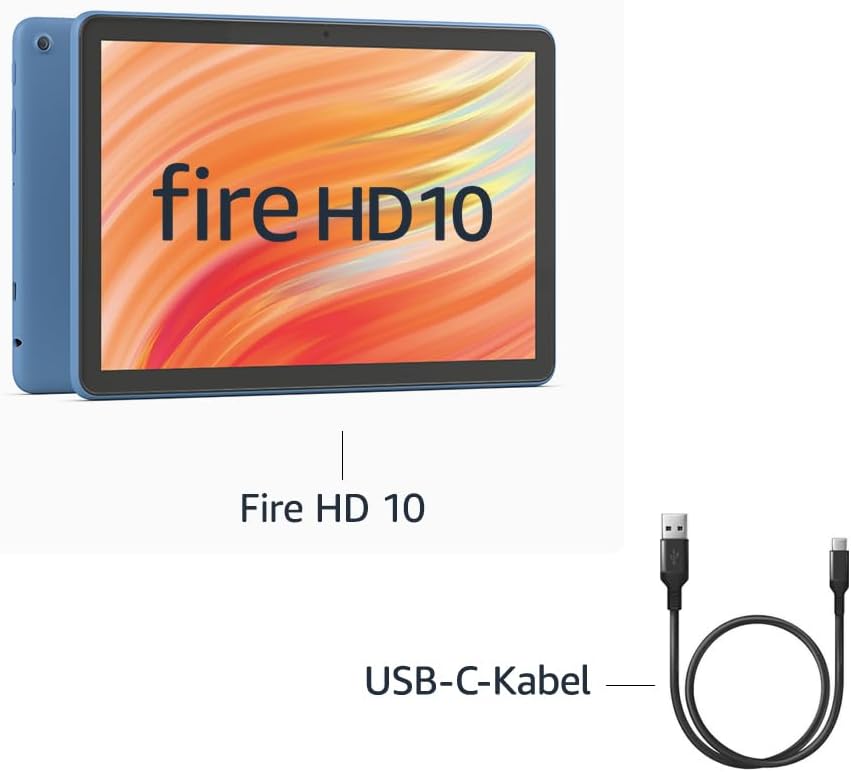 Detalle 2 de Fire HD 10-Tablet 2023 (Neueste Generation) – 10,1 Zoll Full HD, Octa-Core, 3 GB RAM, bis zu 13 Stunden Akku