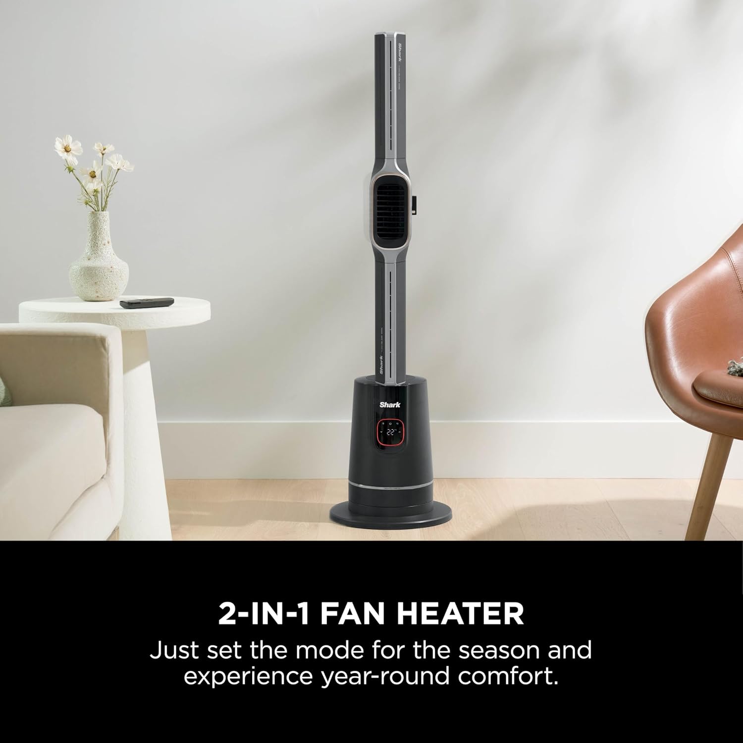 Detalle 2 de Shark TurboBlade Cool + Heat Tower Fan and Heater (TH200UK) with Thermo IQ, 180° oscillation and remote control