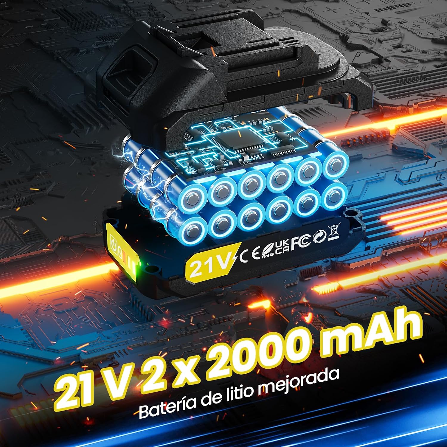 Thumbnail 4 de VIWKO 21V Taladro percutor 45 Nm