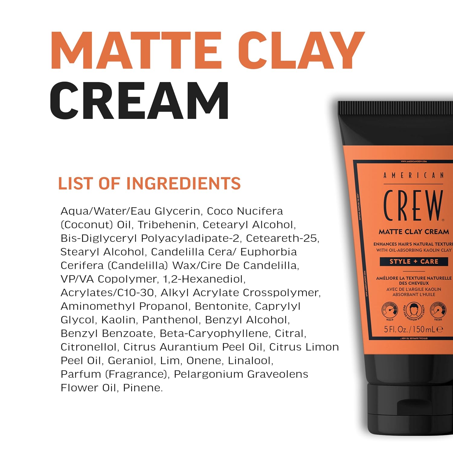 Thumbnail 2 de AMERICAN CREW Matte Clay Cream 150 ml