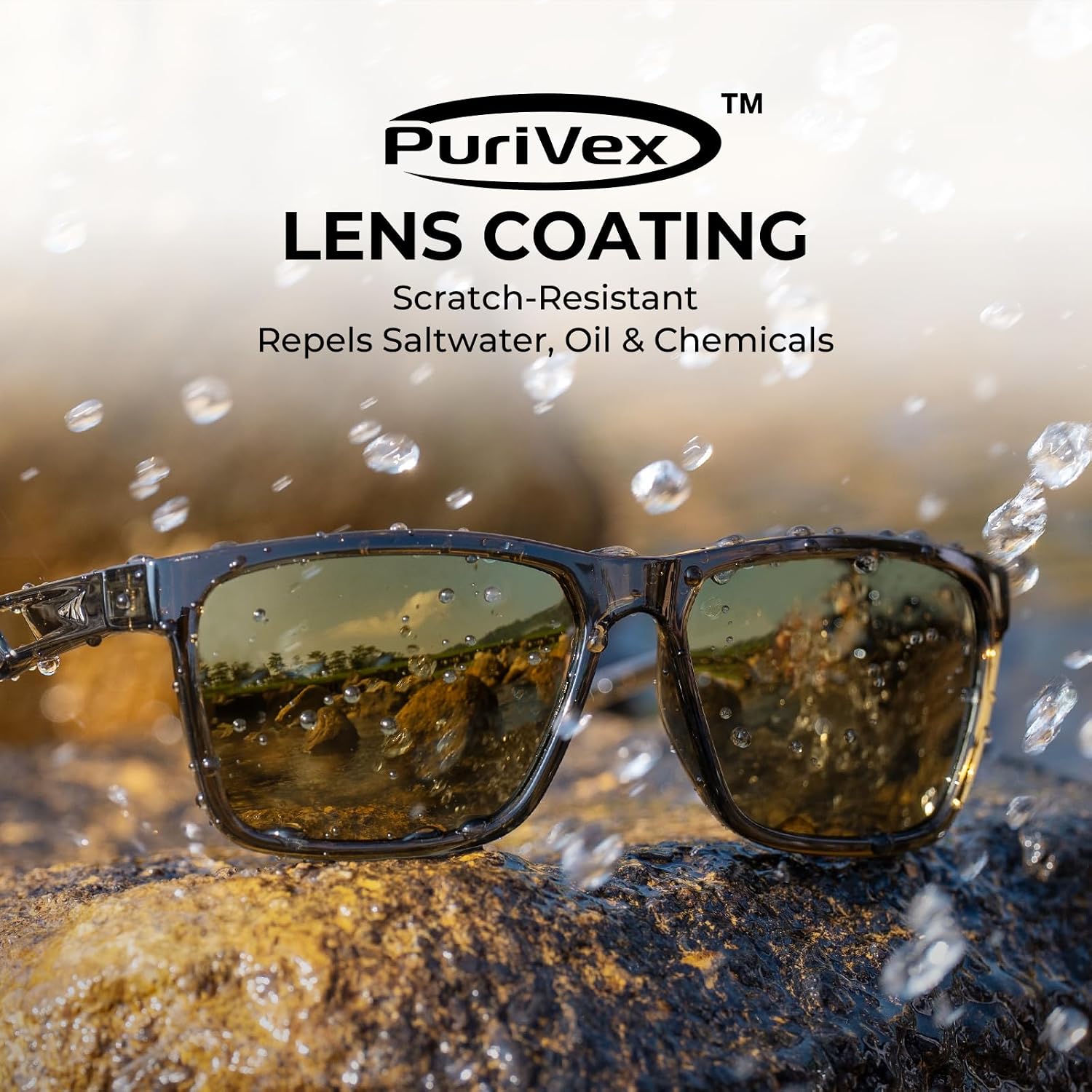 Detalle 2 de KastKing FlatRock Polarized Sport Sunglasses, UV Protection, Green-Gold Mirror