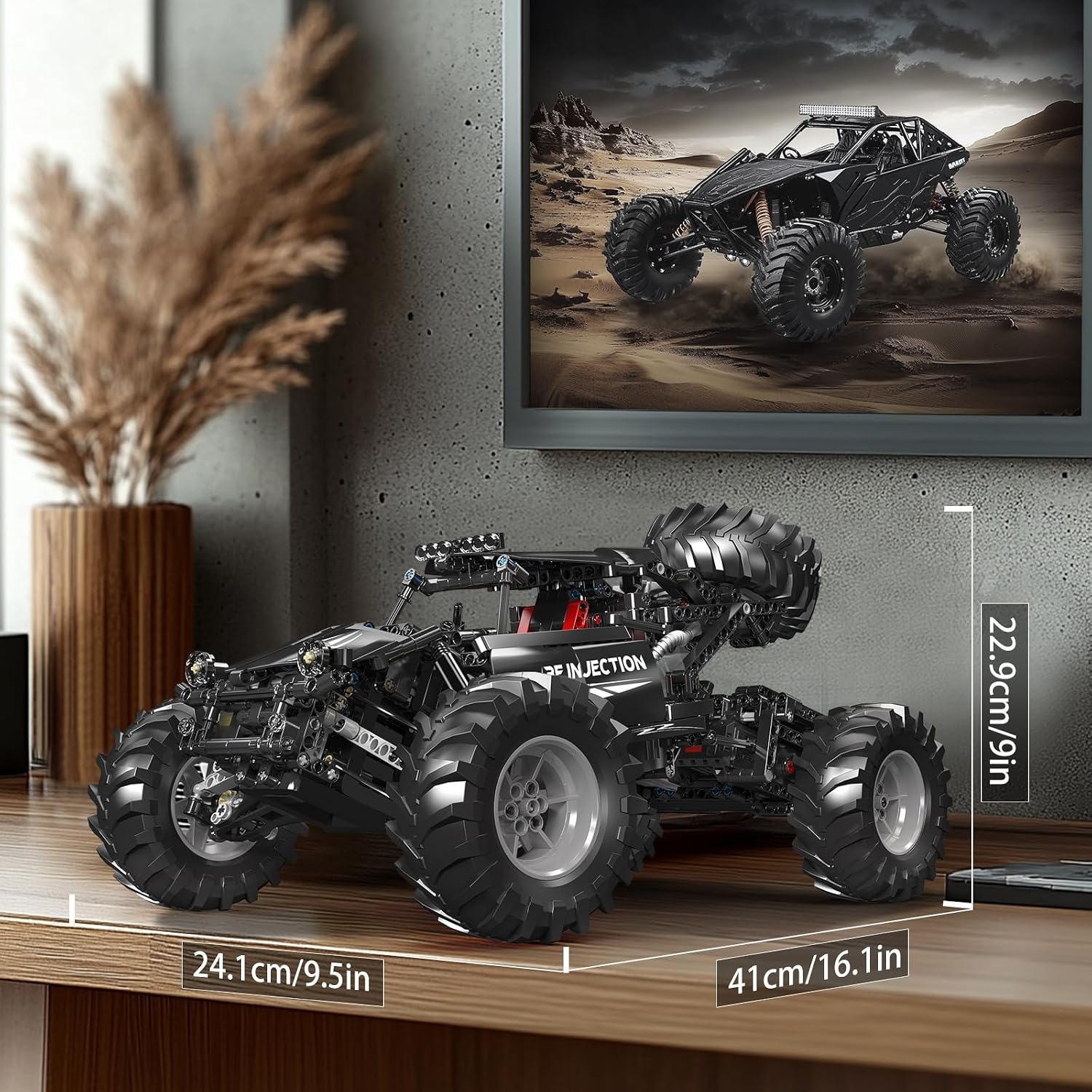 Detalle de Mould King 18038 Ferngesteuerter Geländewagen – 1016 Teile, Dual-Control Bausatz