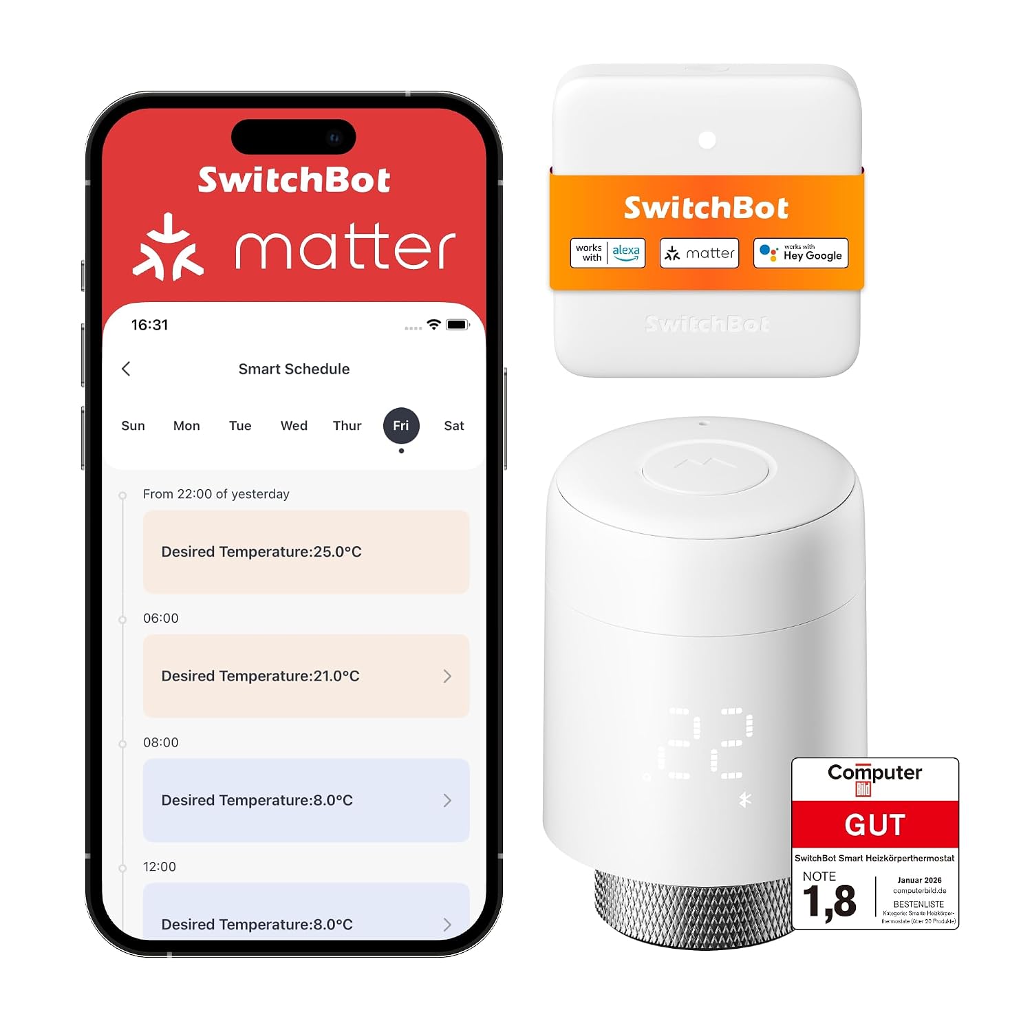 Thumbnail 6 de SwitchBot Termostato smart per termosifone 10 mesi autonomia