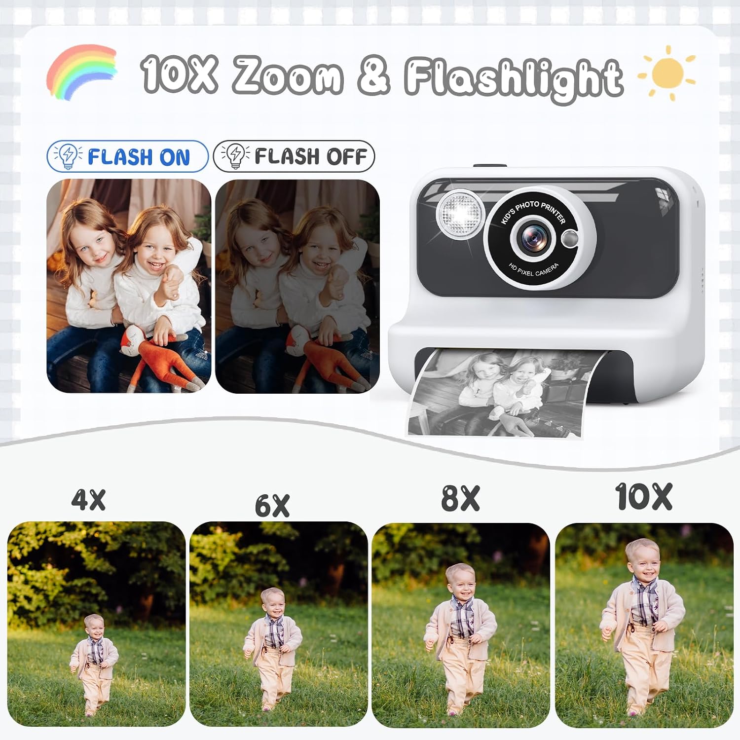 Detalle de Hangrui Kids instant print camera 1080P