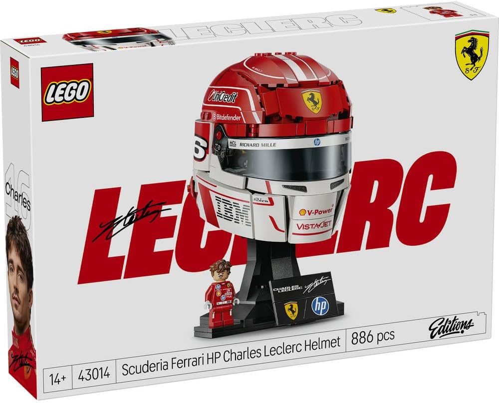Detalle de LEGO 43014 エディション SCUDERIA FERRARI HP シャルル・ルクレールのヘルメット 886ピース