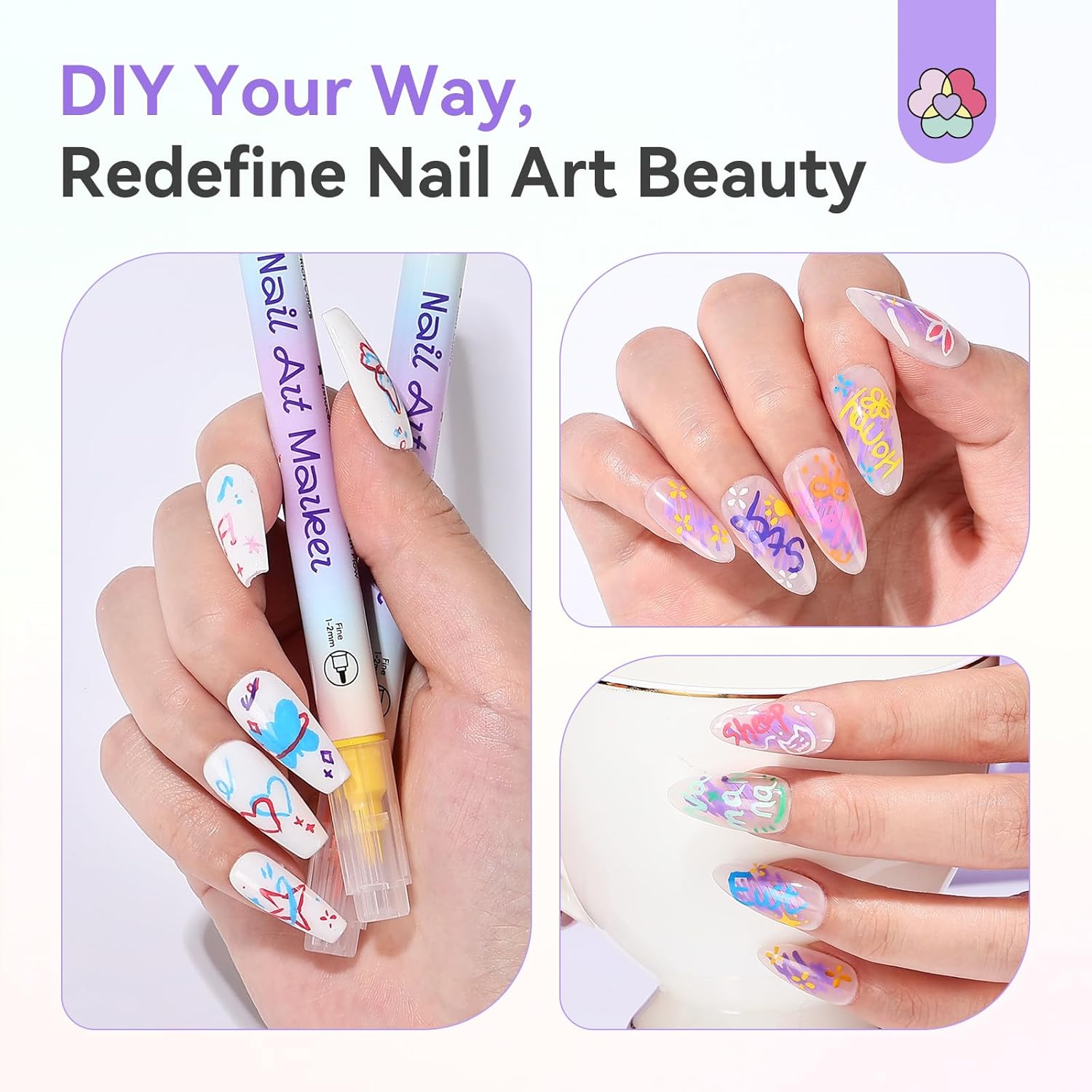 Thumbnail 5 de SAVILAND 24 Colors Nail Polish Pens Set: Quick-Dry Dual-Tip Nail Art Pens