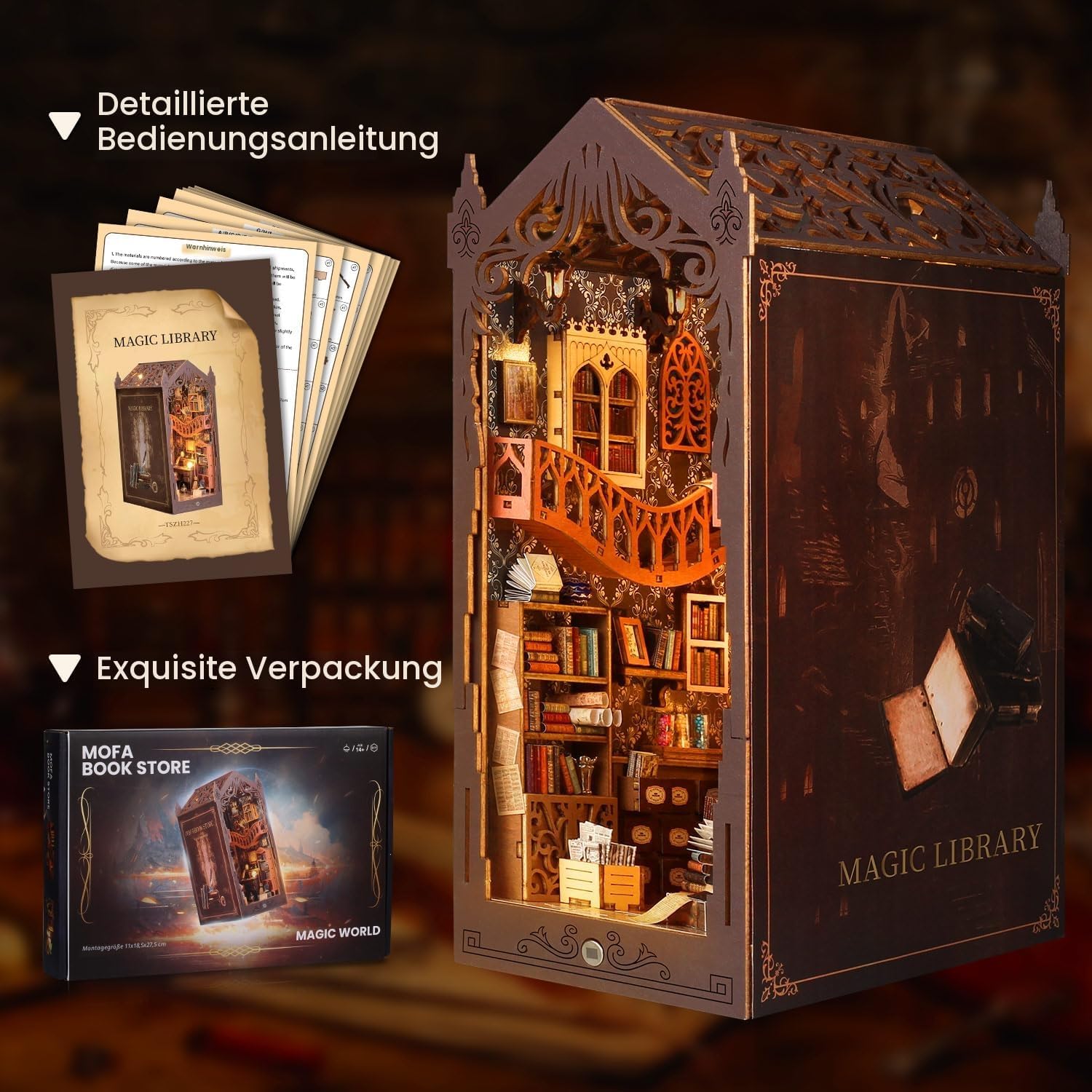 Detalle 1 de shrike book nook DIY Buchstützen ab 14