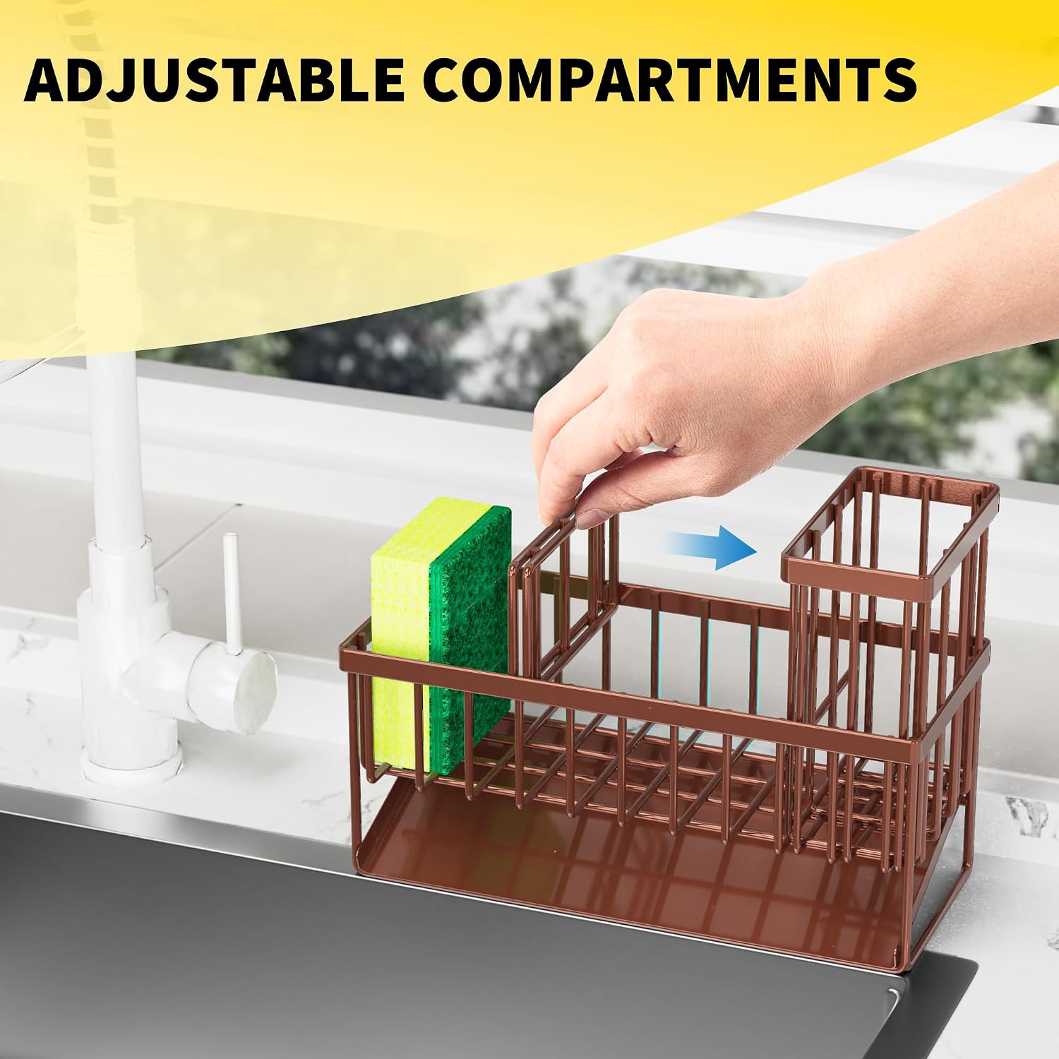 Thumbnail 4 de Cisily Kitchen Sink Caddy 23.5 cm storage