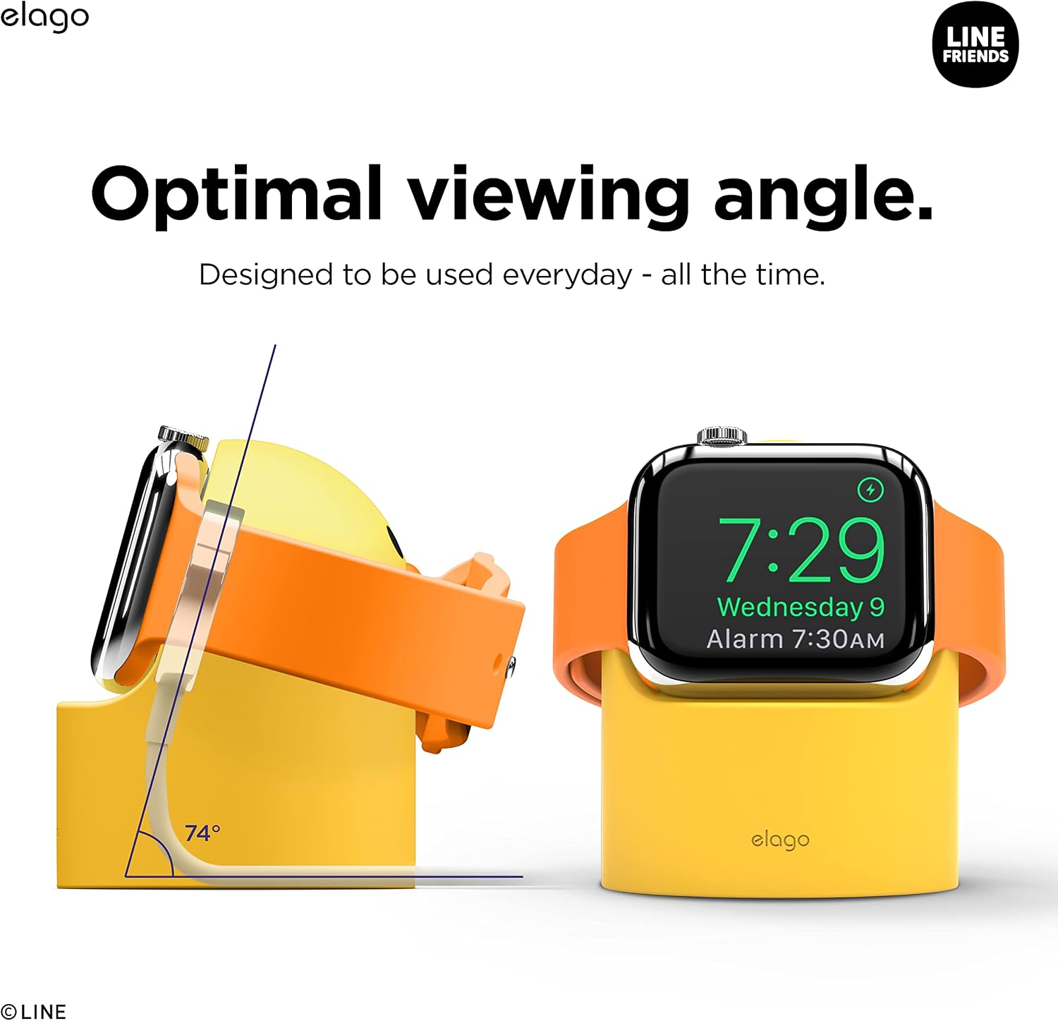 Thumbnail 4 de elago Line Friends Support chargeur W2 pour Apple Watch Ultra3 49mm