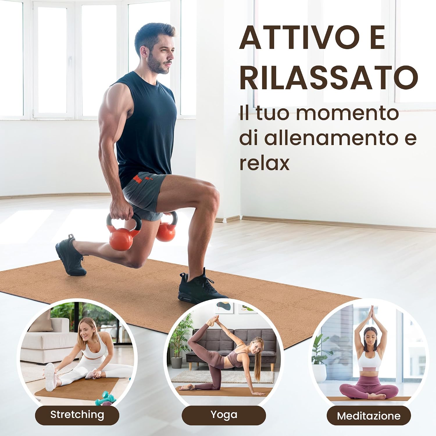 Thumbnail 5 de Tappeto Palestra Tappetino Fitness 1,67m2 🧘