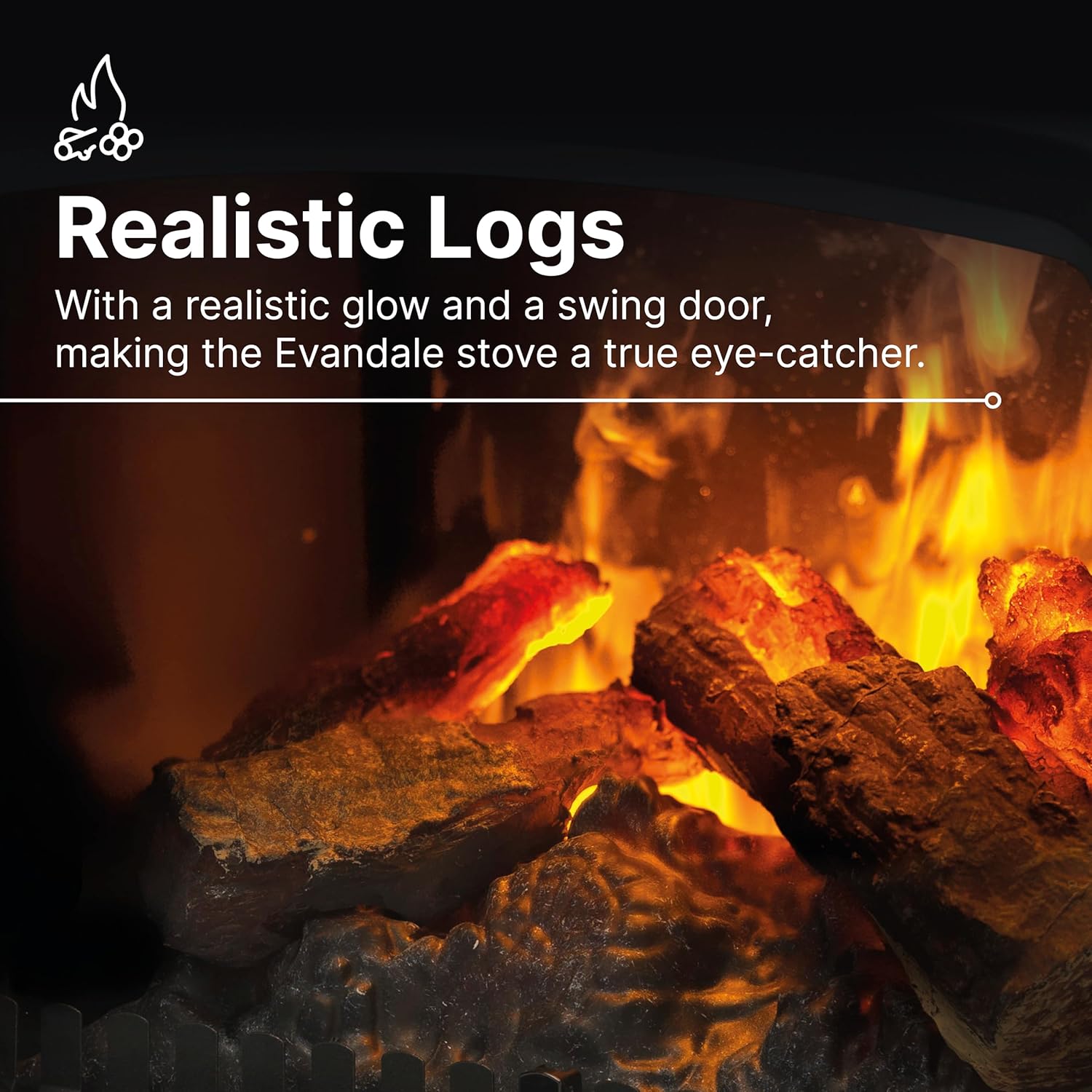 Thumbnail 5 de Dimplex Evandale Optimyst 2000W electric stove