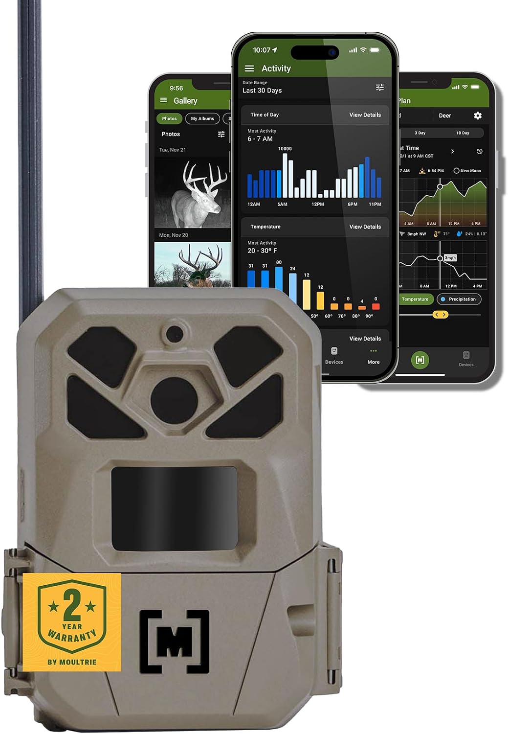 Detalle de Moultrie EDGE 3 PRO Cellular Trail Camera, 50MP, 1440p Video, No-Glow Flash
