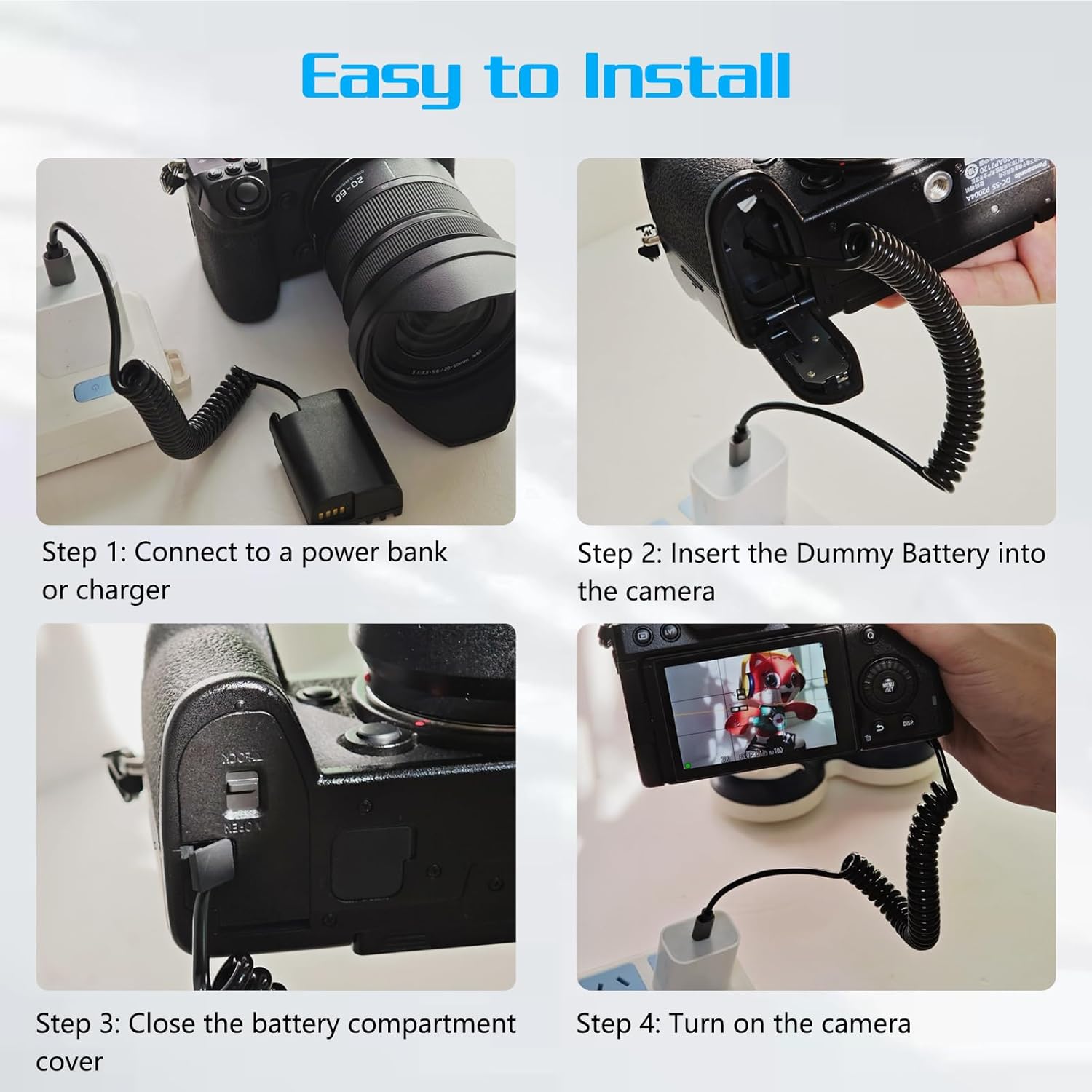 Thumbnail 6 de TAVT EN-EL15/EN-EL15C Dummy Akku für Nikon Z5, Z6, Z7 und D‑Modelle