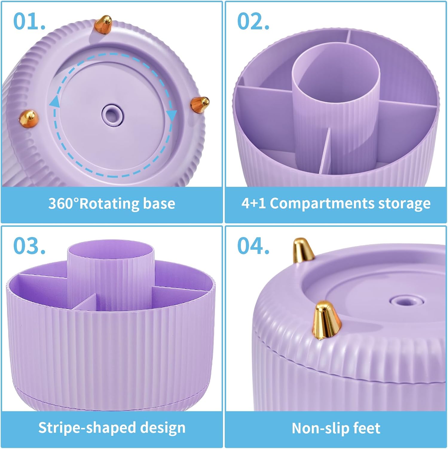 Detalle 1 de Marbrasse Desk Organiser 360 rotating holder