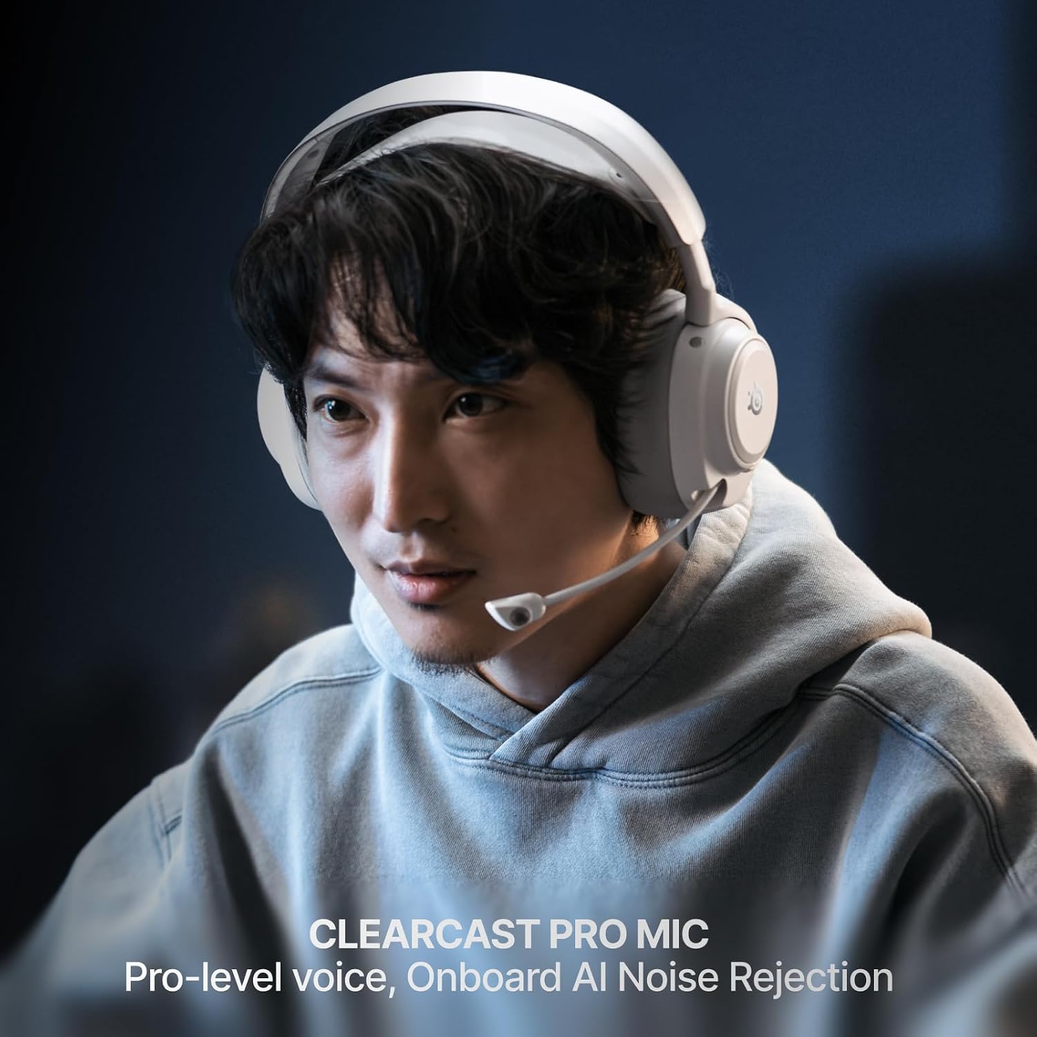 Detalle 2 de SteelSeries Arctis Nova Pro Omni Wireless Gaming Headset, White, Hi-Res Audio and ANC