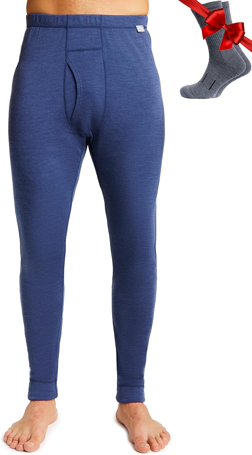 Thumbnail 6 de Merino Wool Base Layer Bottoms for Men — 100% Merino Heavyweight/Midweight/Lite Thermal Underwear