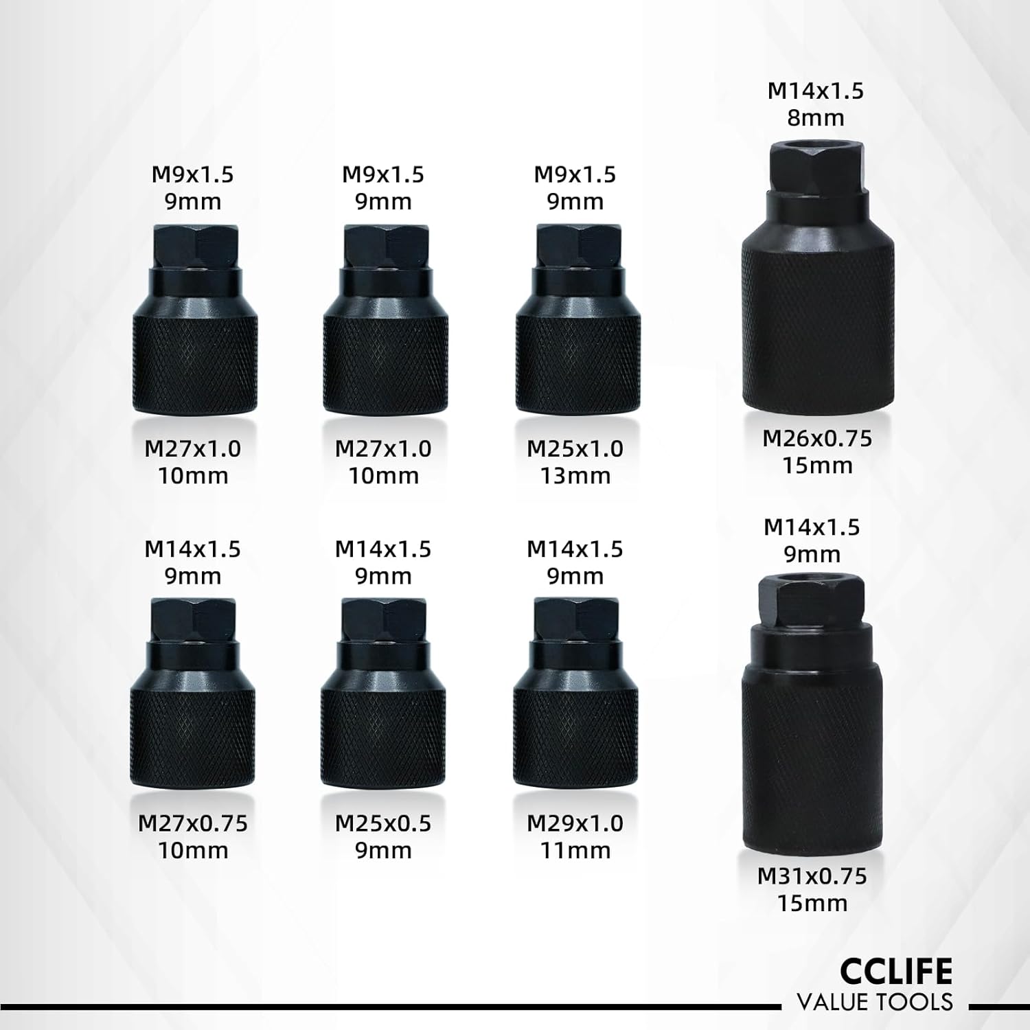 Thumbnail 3 de CCLIFE 24 pezzi estrattore iniettori Diesel Pneumatico con 3 ganci per Estrazione – Set completo