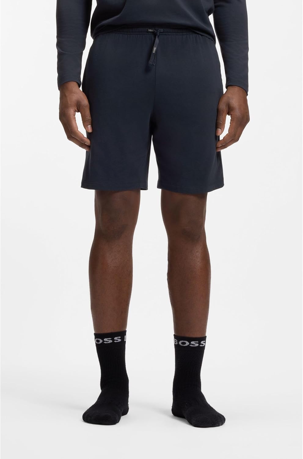 Thumbnail 3 de BOSS Herren Mix&Match Short CW: elastische Baumwoll-Shorts mit Kontrast-Logo und Kordelzug