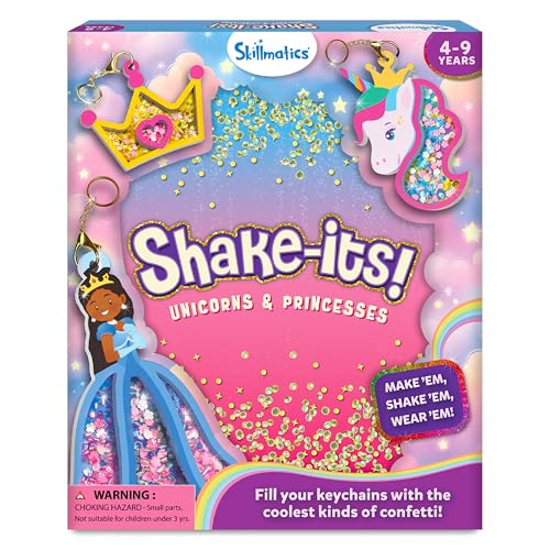 Detalle de Skillmatics Shake-its – Unicorns & Princesses, Glitter Art, Paper Craft Kit