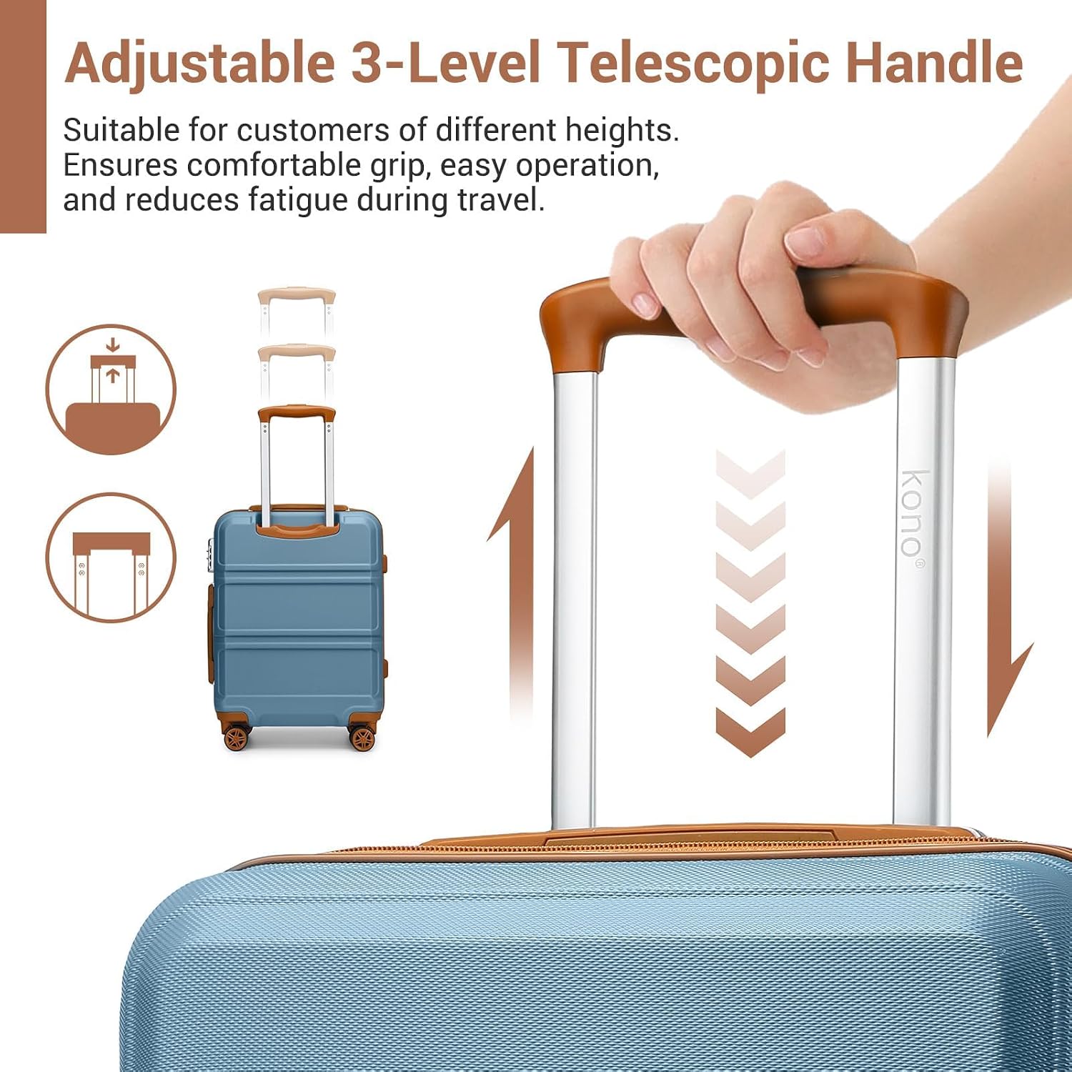 Thumbnail 5 de Kono Fashion Hand Luggage 28" Trolley