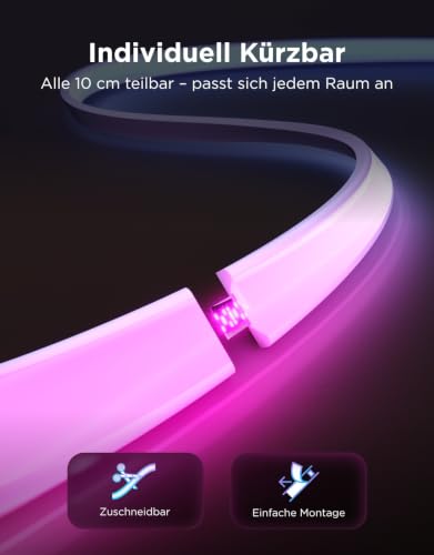 Thumbnail 6 de Govee COB Strip Light 2 – RGBIC LED-Streifen, 5 m, Weißbereich 1.000–10.000 K, mit Matter