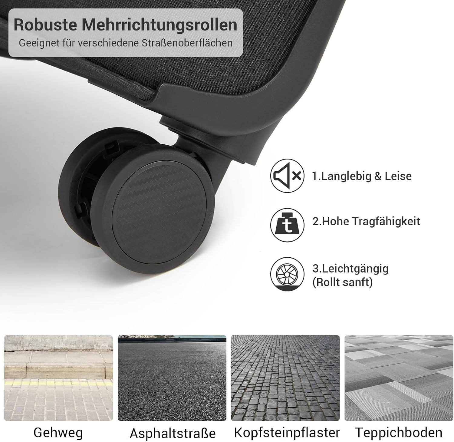 Thumbnail 6 de British Traveller Erweiterbarer Mittelgroß Koffer 68L – 4-Rollen, TSA, 68,5x44x28,5 cm