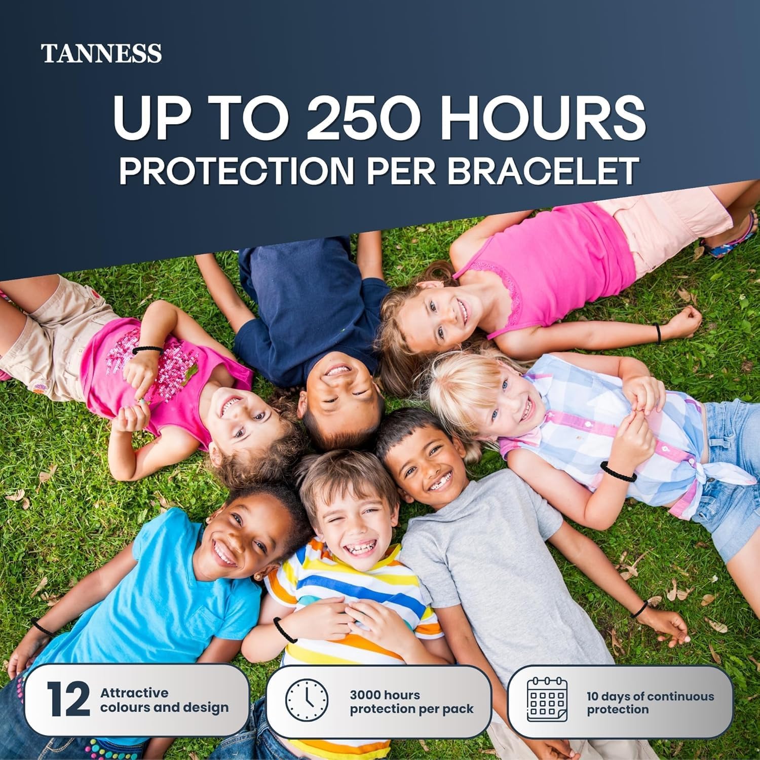 Thumbnail 3 de Tanness 12 Pack Mosquito Repellent Bracelet – DEET-free, Long-Lasting Insect Protection for All Ages