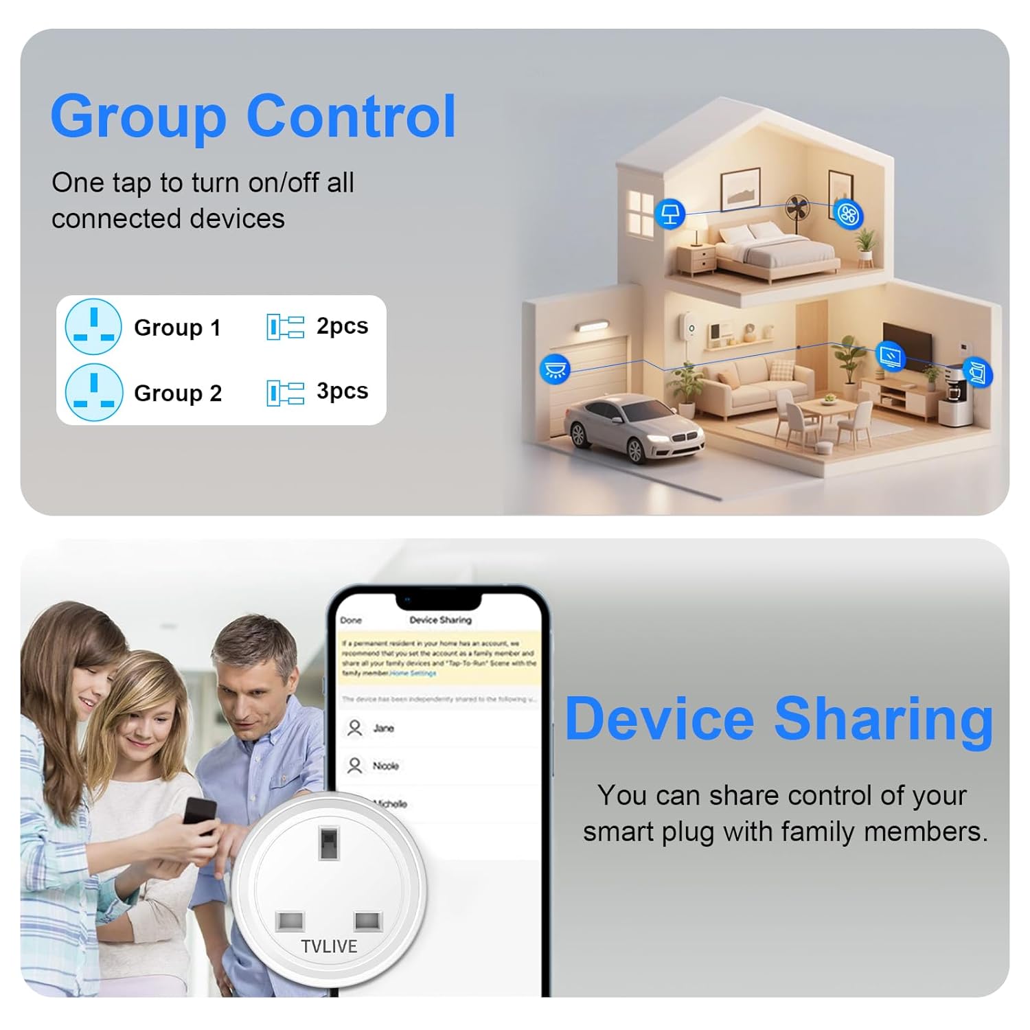 Thumbnail 6 de Smart Plug 13A Wi‑Fi with Energy Monitoring and Timer 🔌