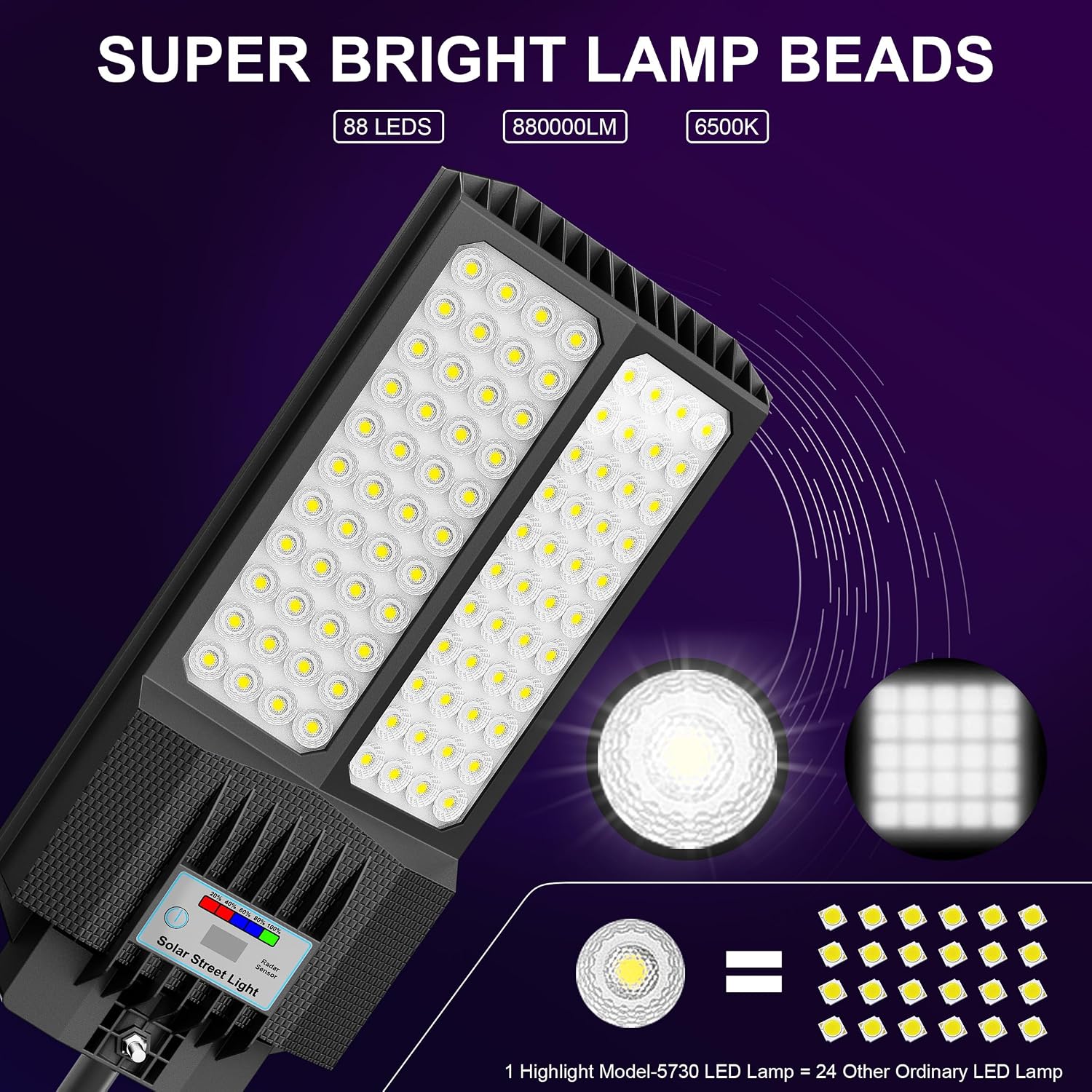 Detalle de loyoele Solar Street Light 7000K