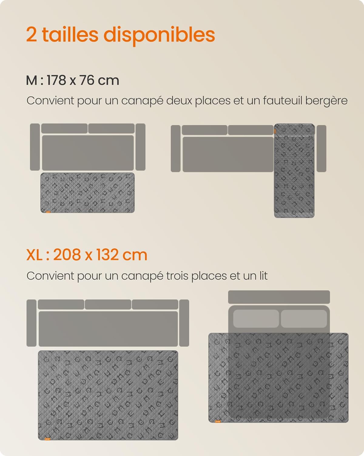 Thumbnail 5 de Feandrea Couverture Chien Imperméable 208 x 132 cm