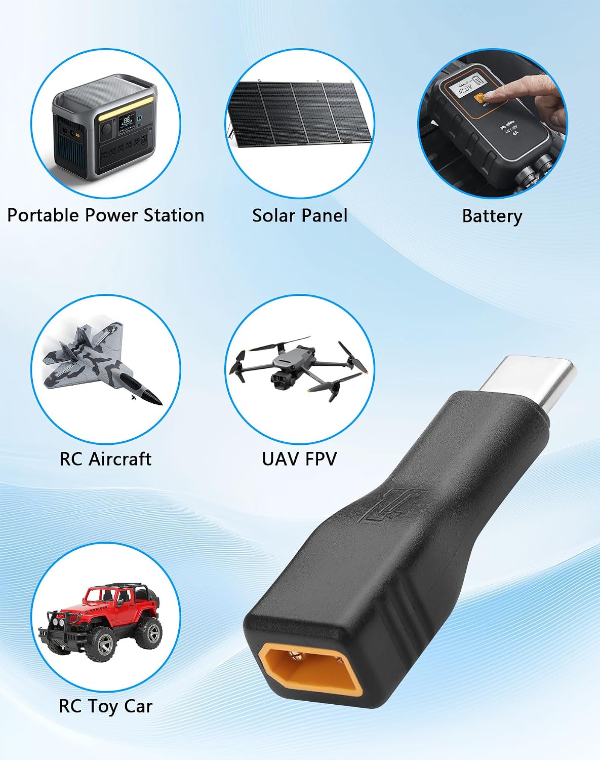 Detalle 1 de CERRXIAN USB-C to XT30 Adapter