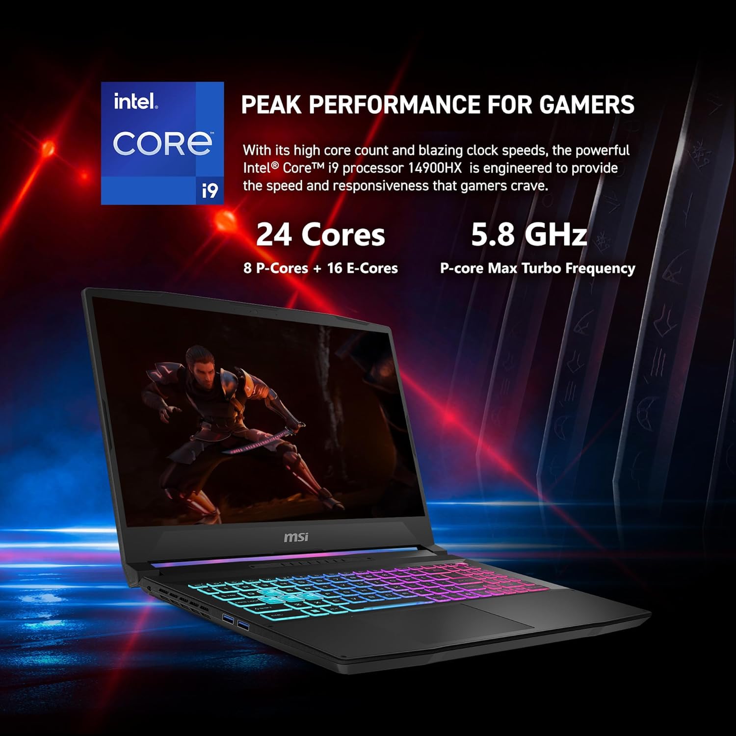 Thumbnail 1 de MSI Katana 15 HX Gaming Laptop (B14WFK-810US) — 15.6" QHD, i7-14650HX, RTX 5060