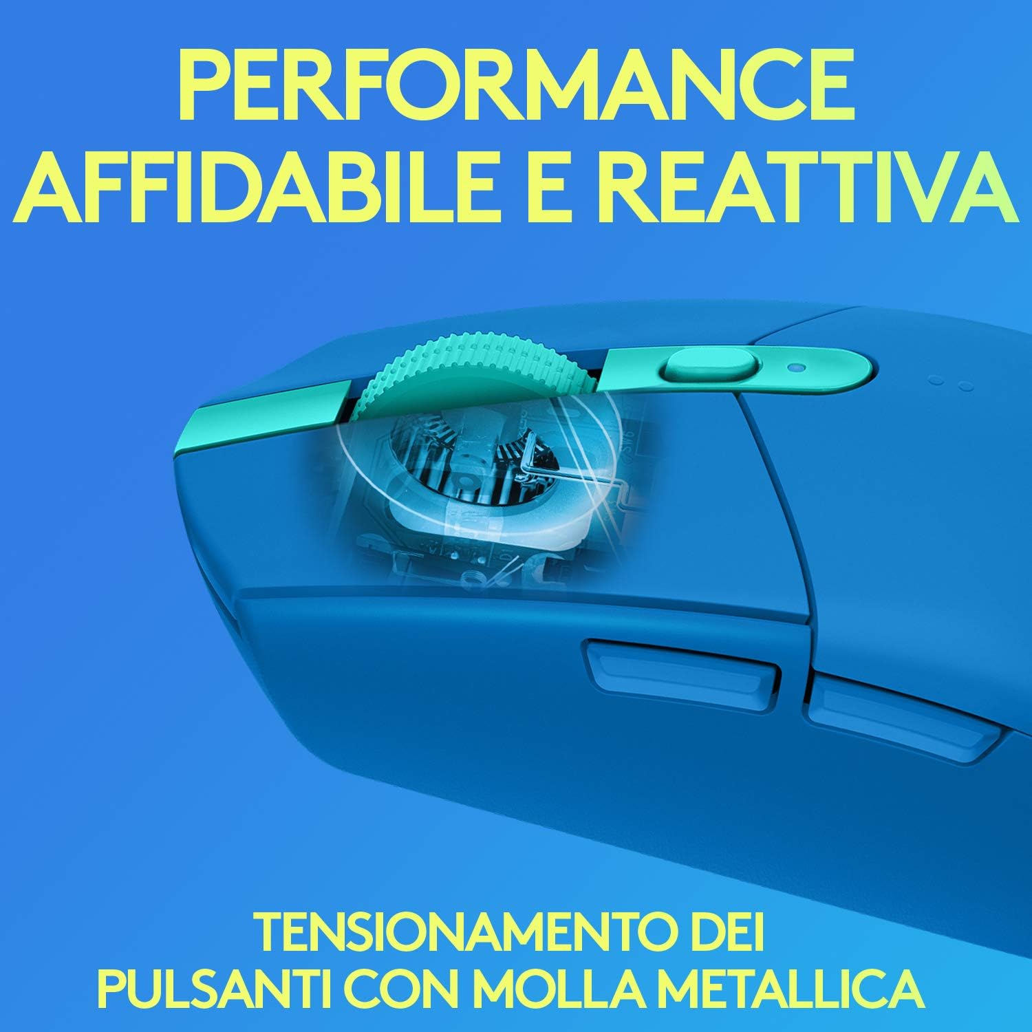 Detalle 2 de Logitech G305 LIGHTSPEED Wireless Mouse – sensore HERO 12K, 250 ore e leggerezza a portata di mano