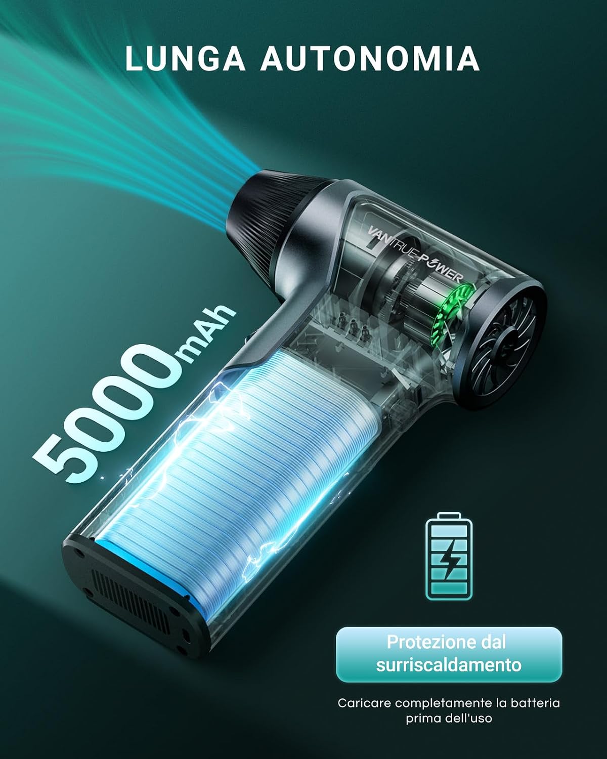 Thumbnail 6 de VANTRUE POWER T150 110000 RPM soffiatore d'aria