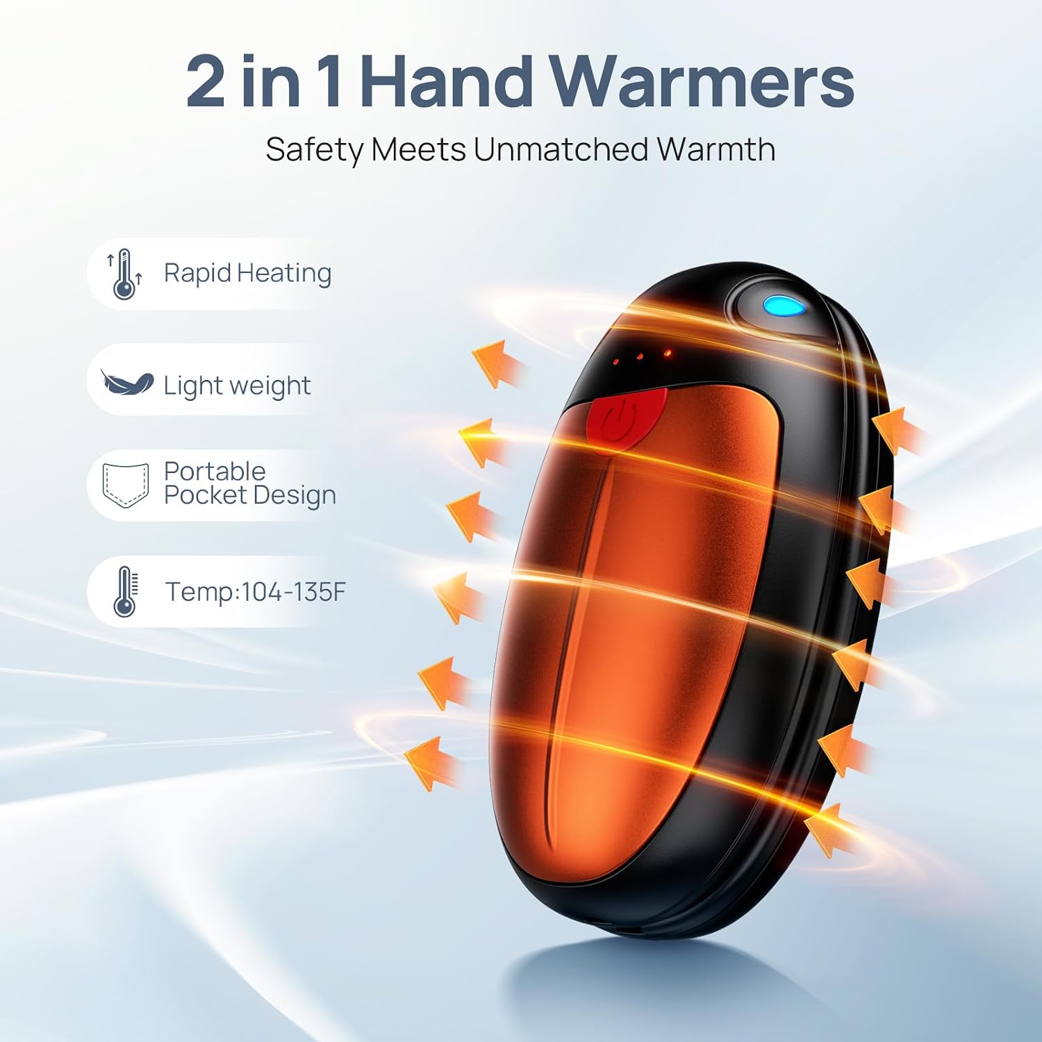 Detalle 2 de VTHW Rechargeable Hand Warmers, 6000 mAh