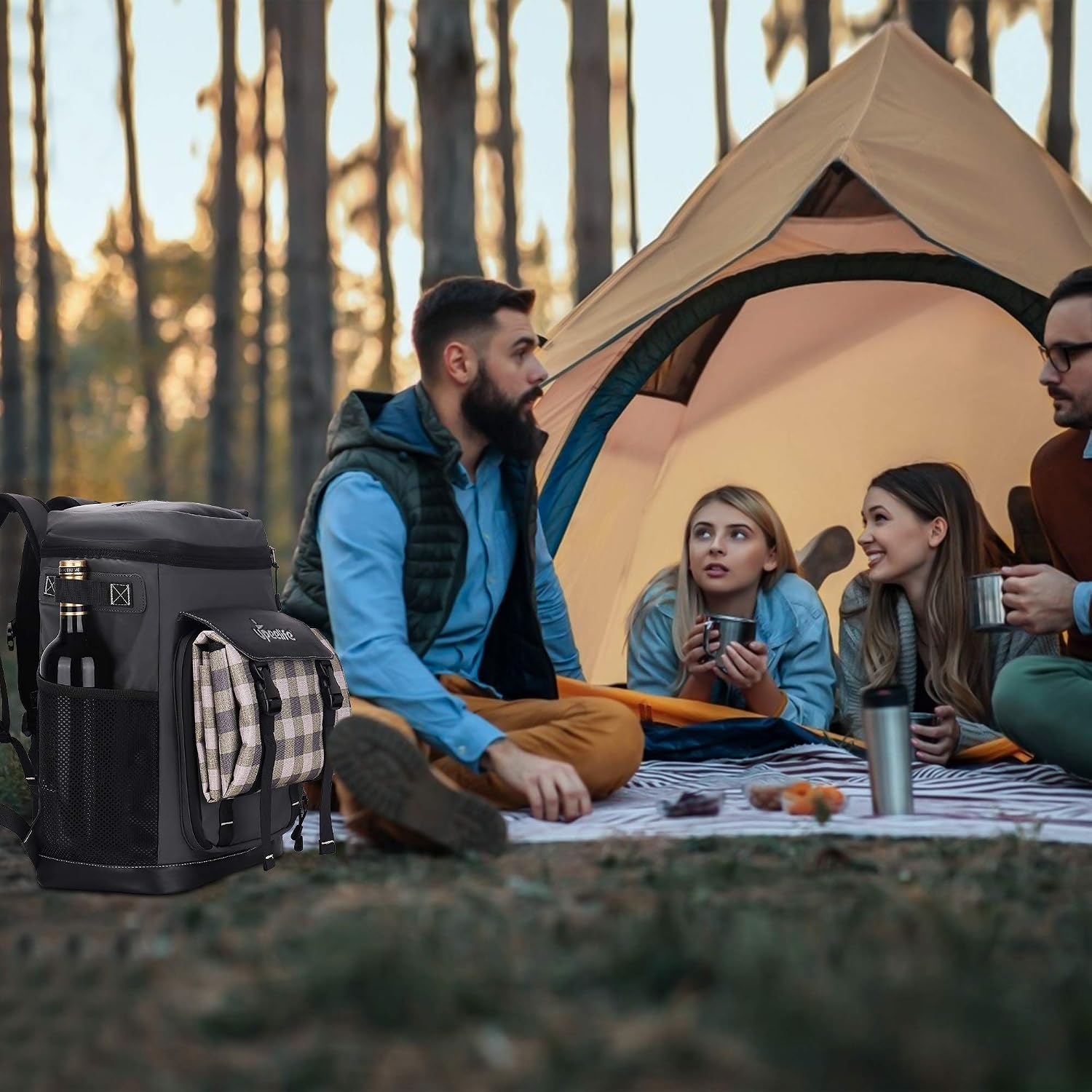 Thumbnail 6 de Upeelife Sac à Dos Isotherme 30L – Grand Sac Glacière Étanche, Pique-Nique pour Homme & Femme