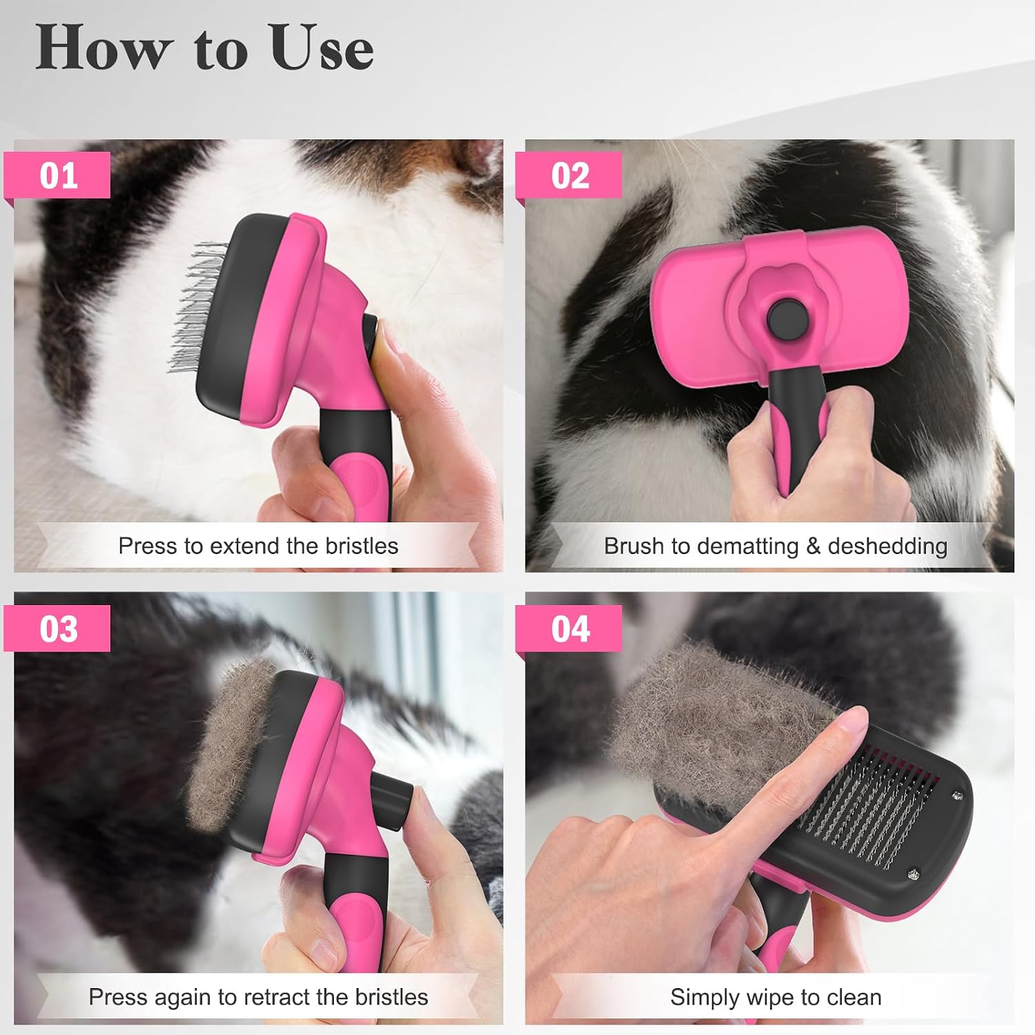 Thumbnail 6 de Swihauk Self Cleaning Slicker Brush for Pets
