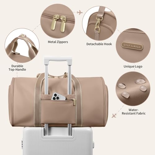 Detalle de Sac de Voyage Convertible 2 en 1 GOLF SUPAGS – 48 L, Champagne
