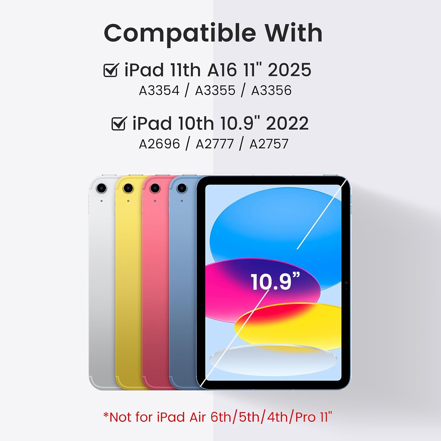 Thumbnail 1 de OYEEICE Anti-Falloff Keycap Keyboard for iPad 10th Gen 10.9-inch 🧾