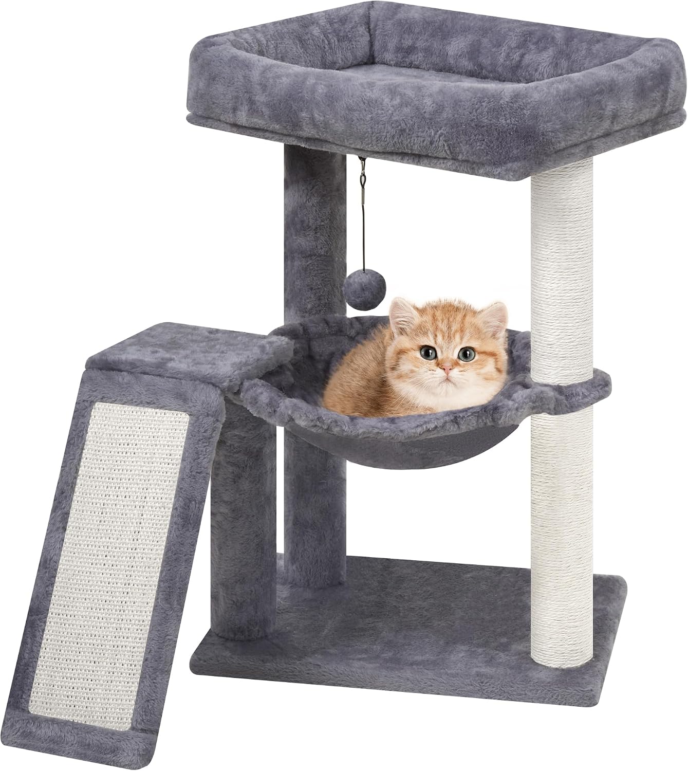 Detalle de YOUPETSER YOUPET-05 Cat Tree with Sisal Scratching Board and Hammock